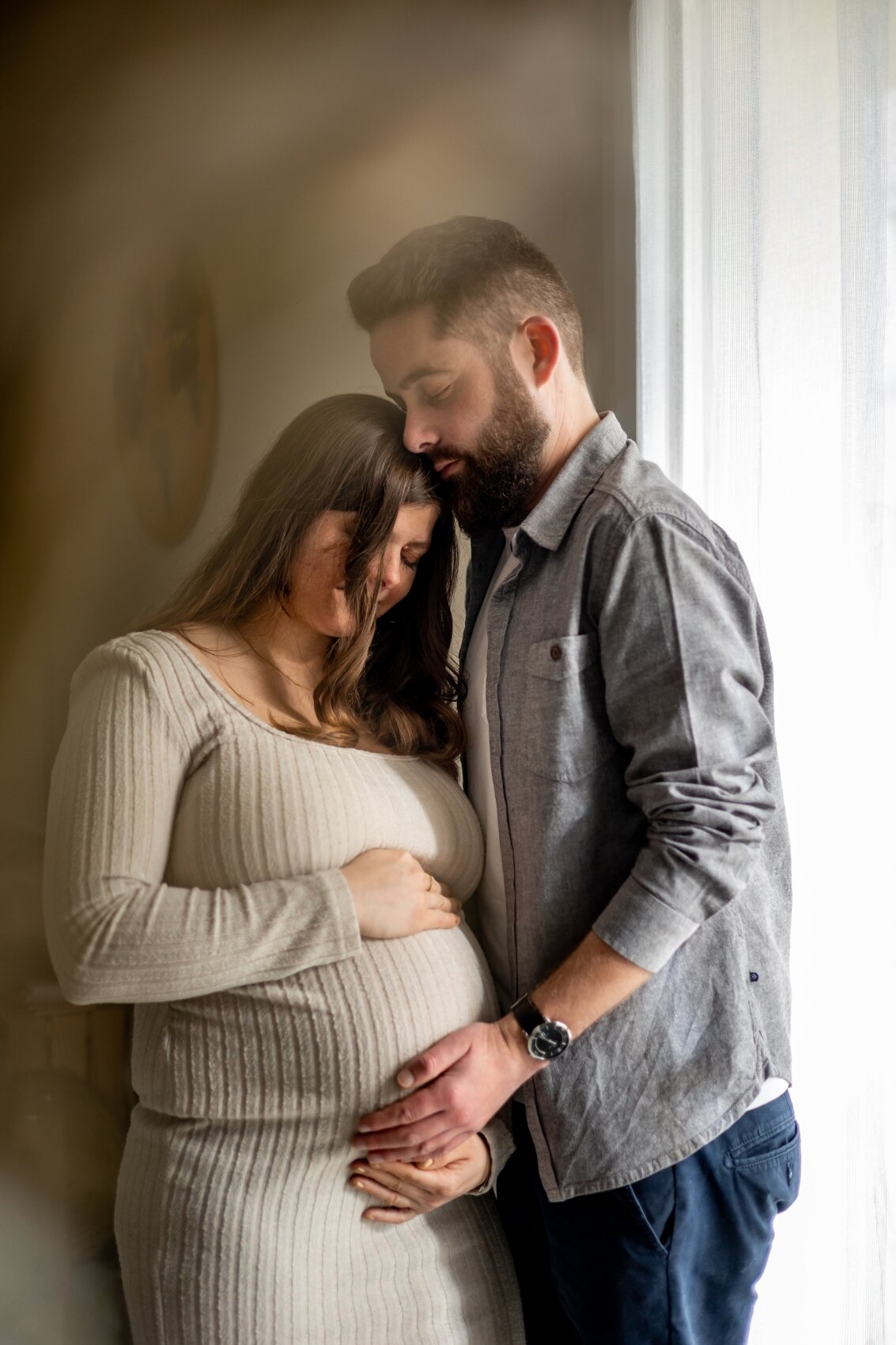photographe grossesse domicile dinan bretange saint malo couple ameliegraphie